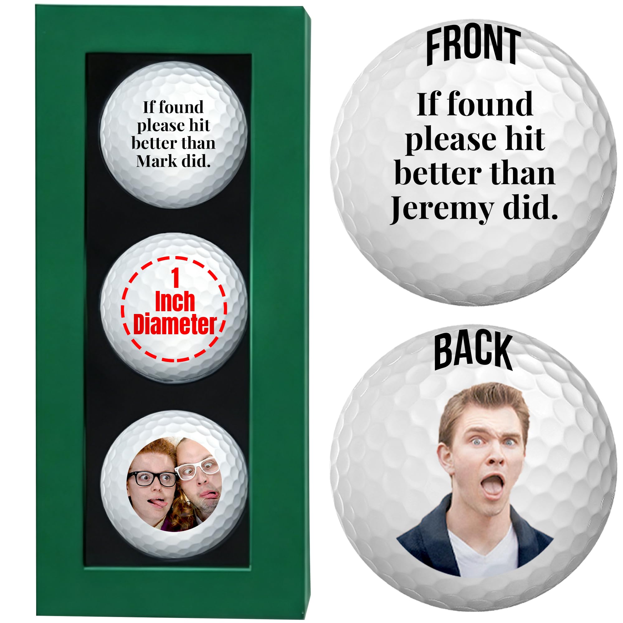 Personalized Golf Balls, Custom Golf Ball with Logo &amp; Photo, Gifts for Men