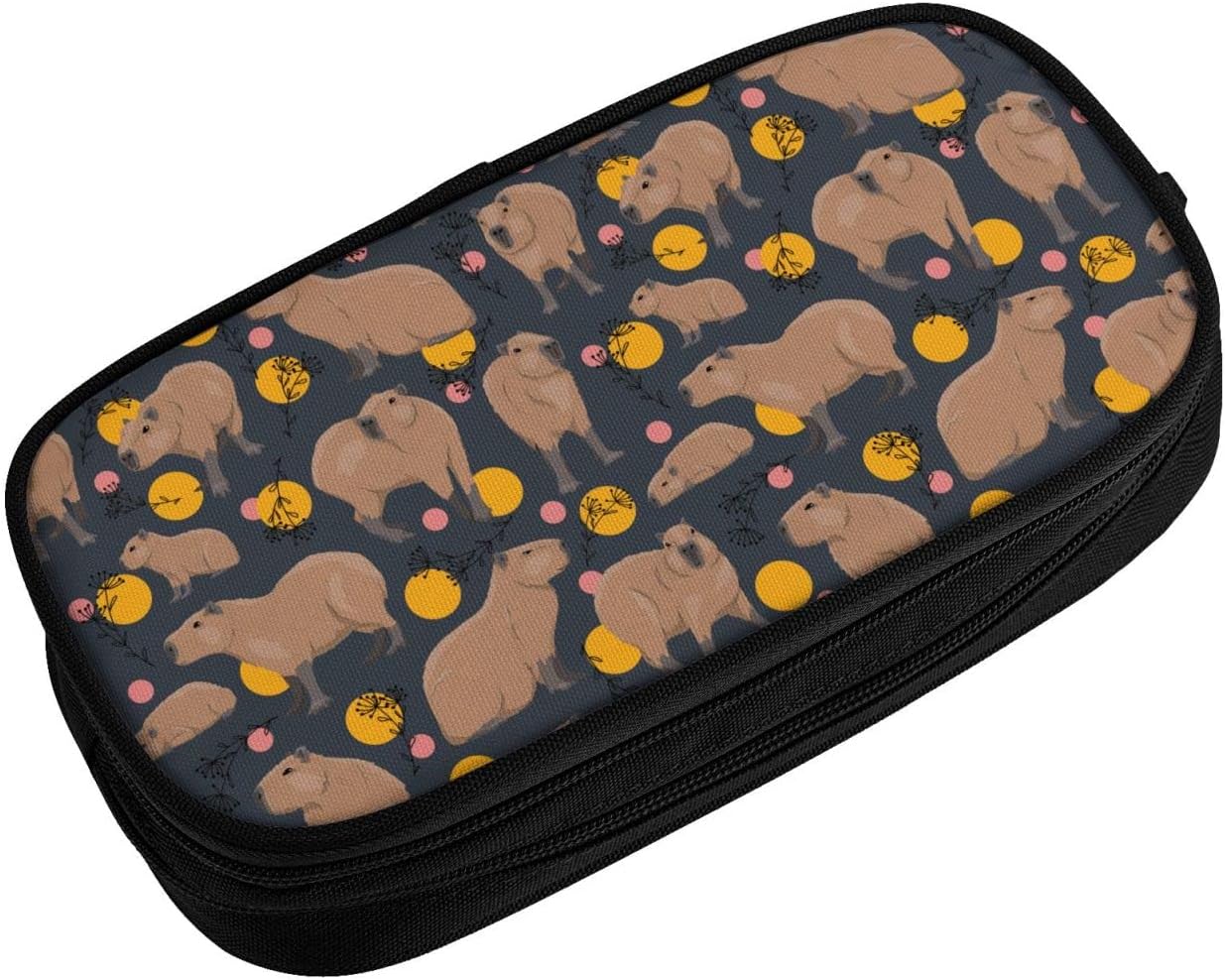 YETTA YANG Galaxy Cat Pizza Taco Funny Pencil Box Case for Pen Holders Office Supplies Big Capacity large