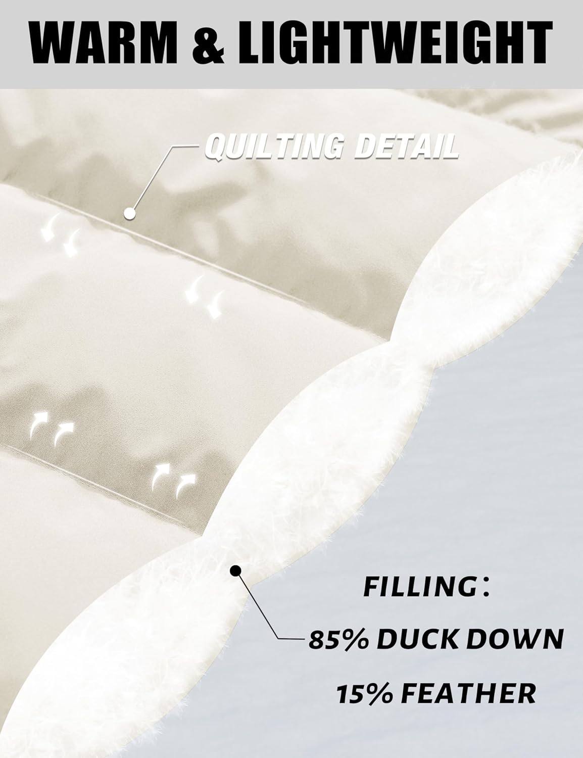 YUCOLEN Womens Down Puffer Jacket Winter Warm Hooded Coats for Women Quilted Lightweight Zip Up Snow Coats - Image 5