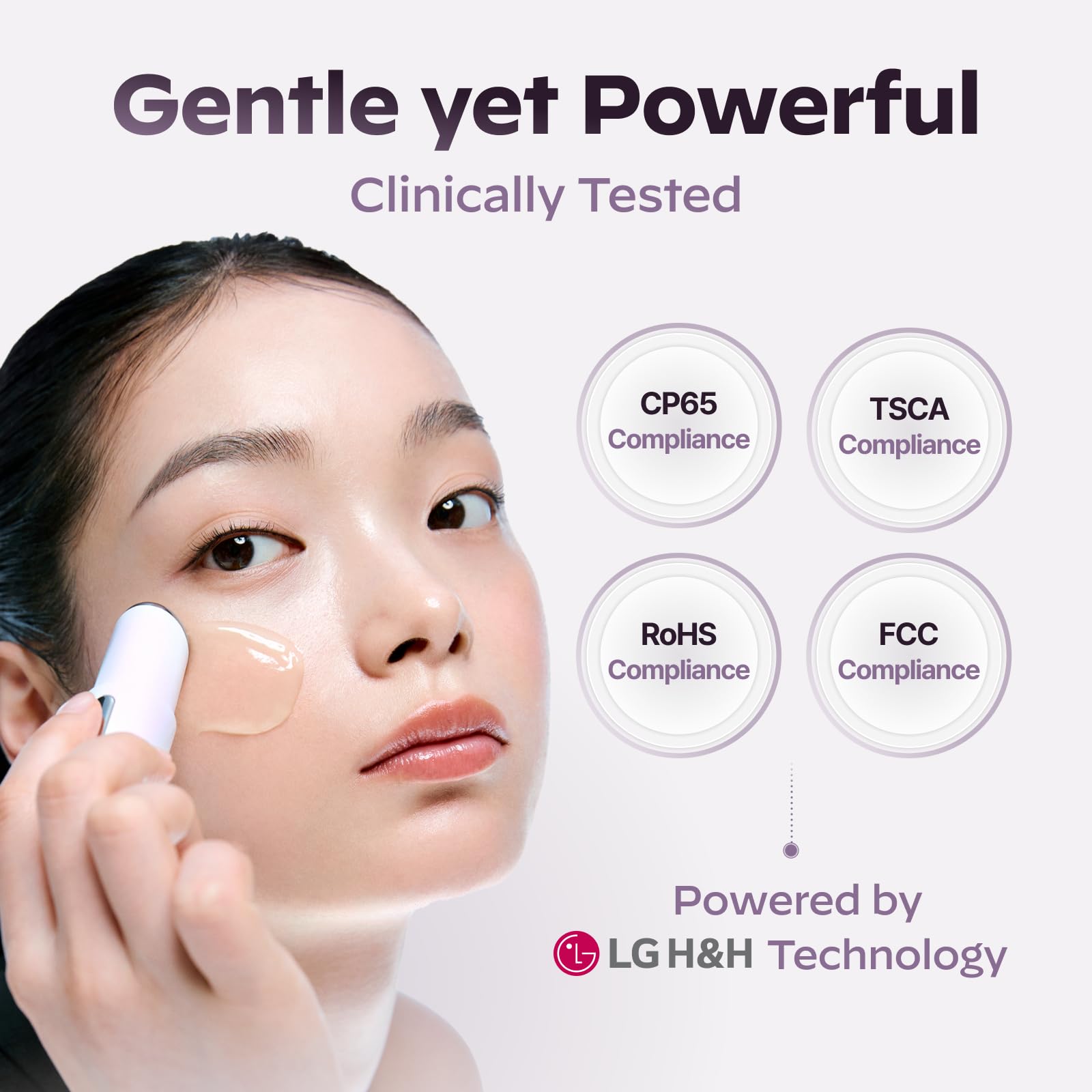 LG Pra.L Superform Galvanic Booster, 1 min Booster für alterlose, Anti-Aging und straffende Taschen-Booster, Glow on the Go (Blush Pink)