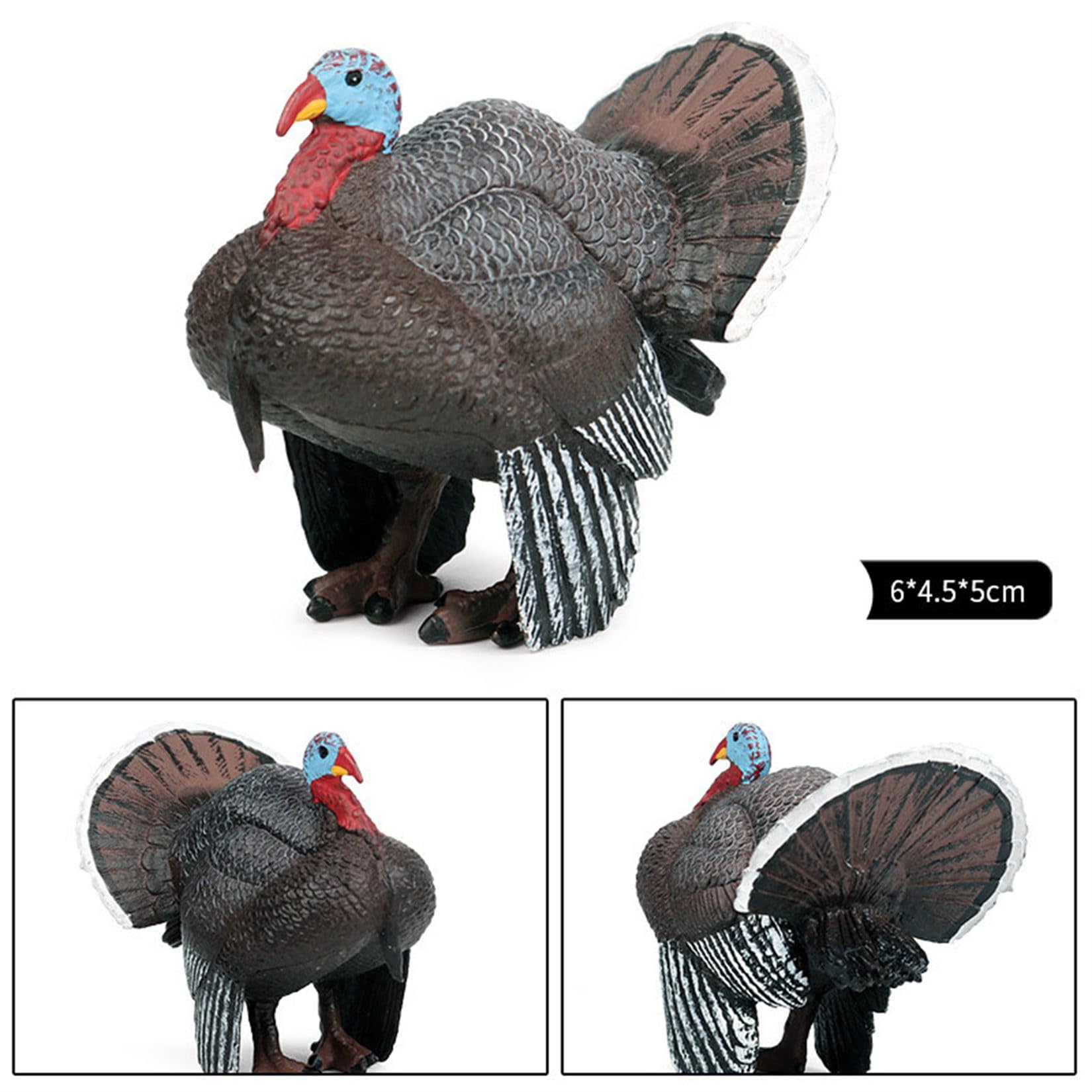 Amazon | EUHELOPA シチメンチョウ フィギュア 七面鳥 吐綬鶏 鳥