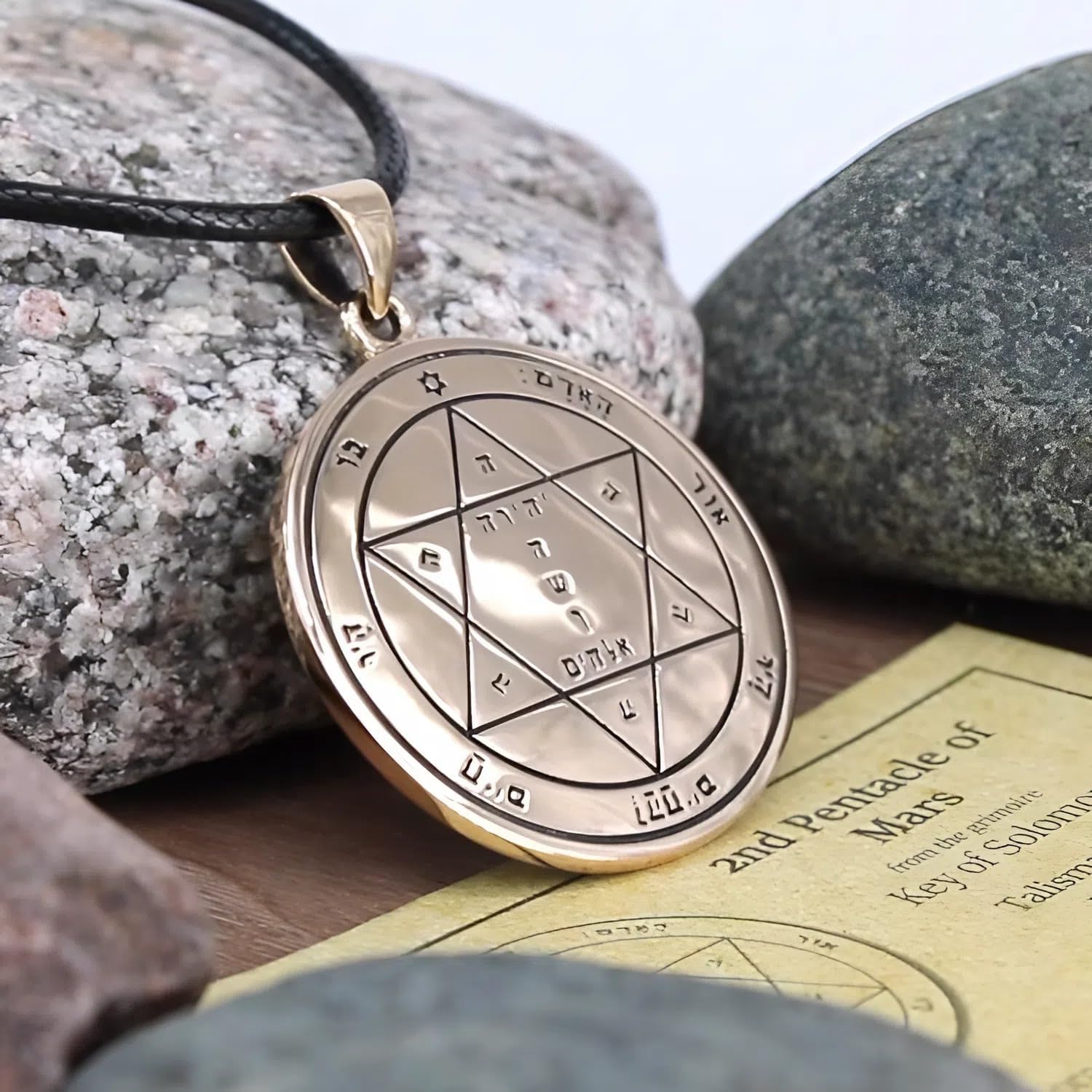 Moonlight Mysteries Bronze Second Pentacle of Mars Talisman for Health