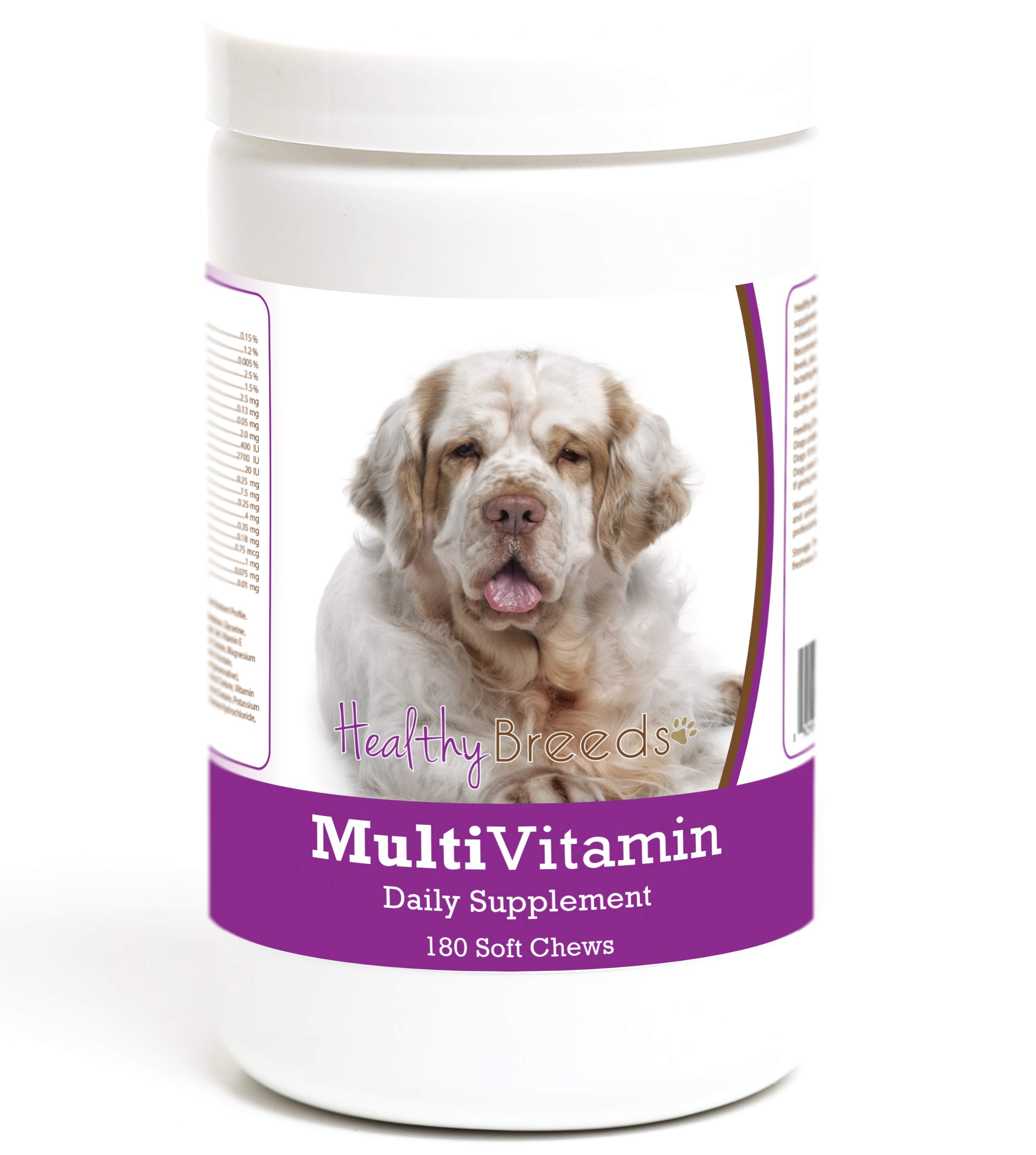 Healthy Breeds Clumber Spaniel Multivitamin Soft Chew for Dogs 180 Count