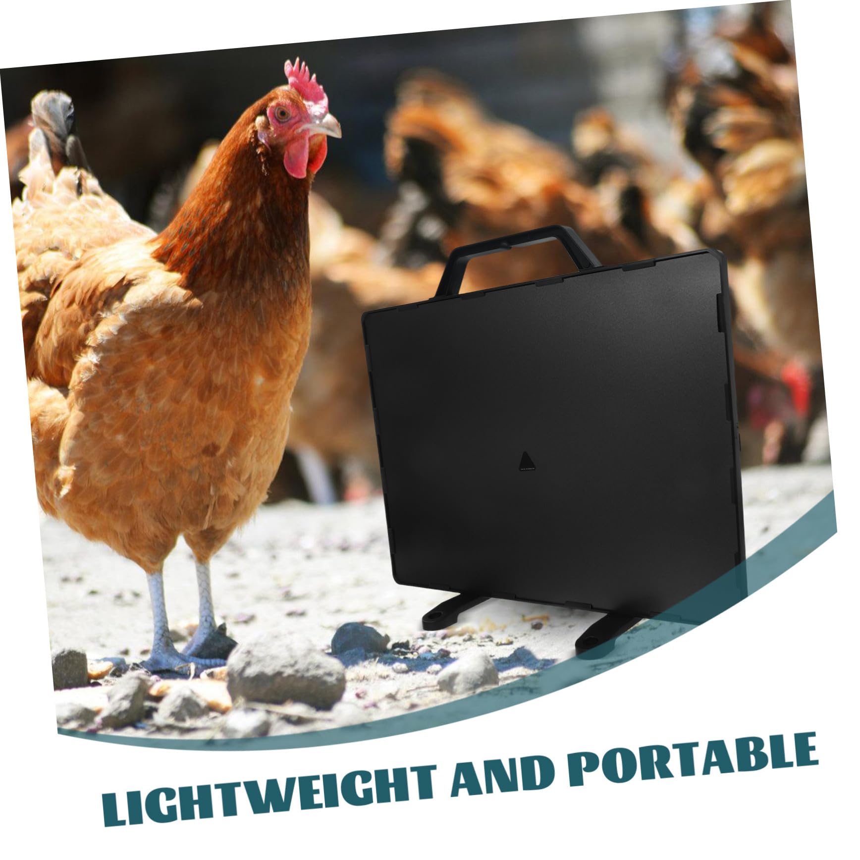 Didiseaon Chauffage pour Poulailler Portable avec Contrôle Intelligent de Température Plaque Chauffante Résistante à Eau pour Poussins Petits Animaux et Abris Animaux Hiver
