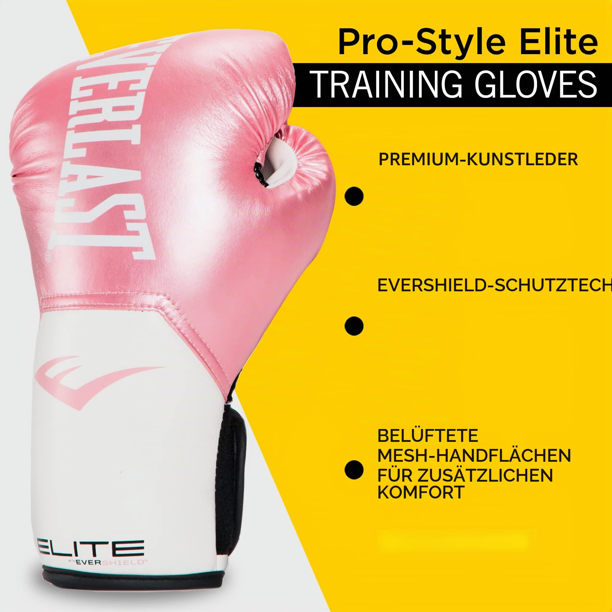 Everlast Pro Style Elite Exercise Workout Training Boxing Gloves for Sparring, Heavy Bag and Mitt Work