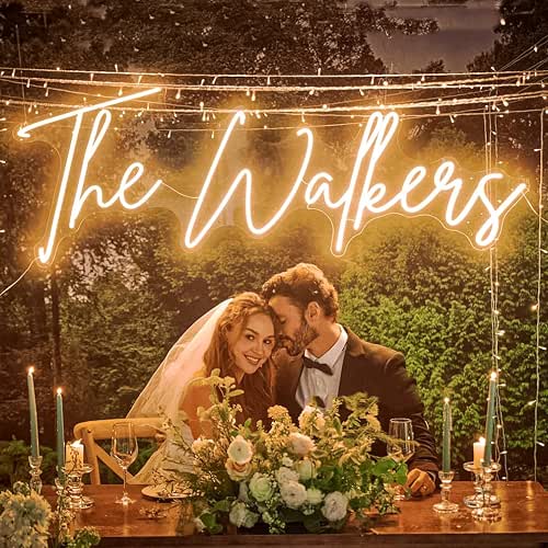 Custom Neon Sign, Custom LED Neon Sign Customizable for Wedding
