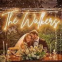 Custom Neon Sign, Custom LED Neon Sign Customizable for Wedding Bar Salon Beauty Business Light Up Name Sign, Personalized Neon Light Suitable for Events Birthday Gifts Decorations