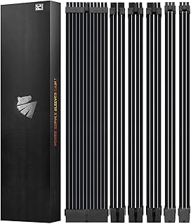 ASIAHORSE 16AWG PSU Cable Extension Power Cords, Customized Power Supply Mod Sleeve Extension Cable, ATX/EPS/8-pin PCI-E/6-pin PCI-E for PSU Cable