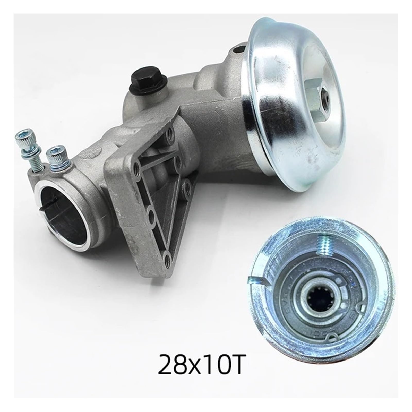 Sostituzione Testa Di Lavoro Riduttore Cambio Decespugliatore 28mm 10T, Compatibile Con Emak, EM780, Compatibile Con Oleo-Mac, Serie SPARTA 36 43 44(Gear Head 1pcs)