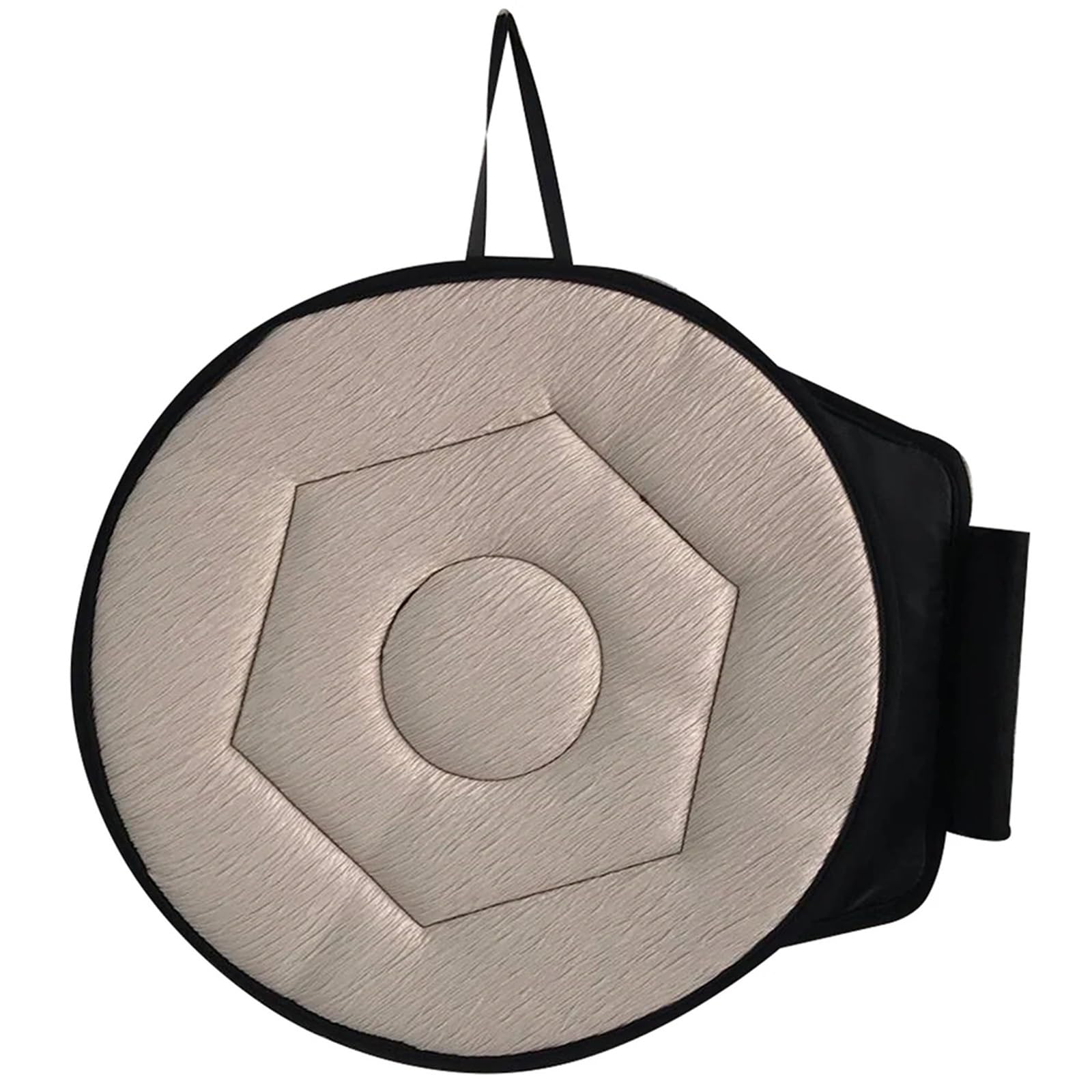 cuscino girevole per auto Cuscino del sedile rotante girevole universale for seggiolino auto portatile a 360 gradi Cuscino per anziani e donne incinte(Beige)