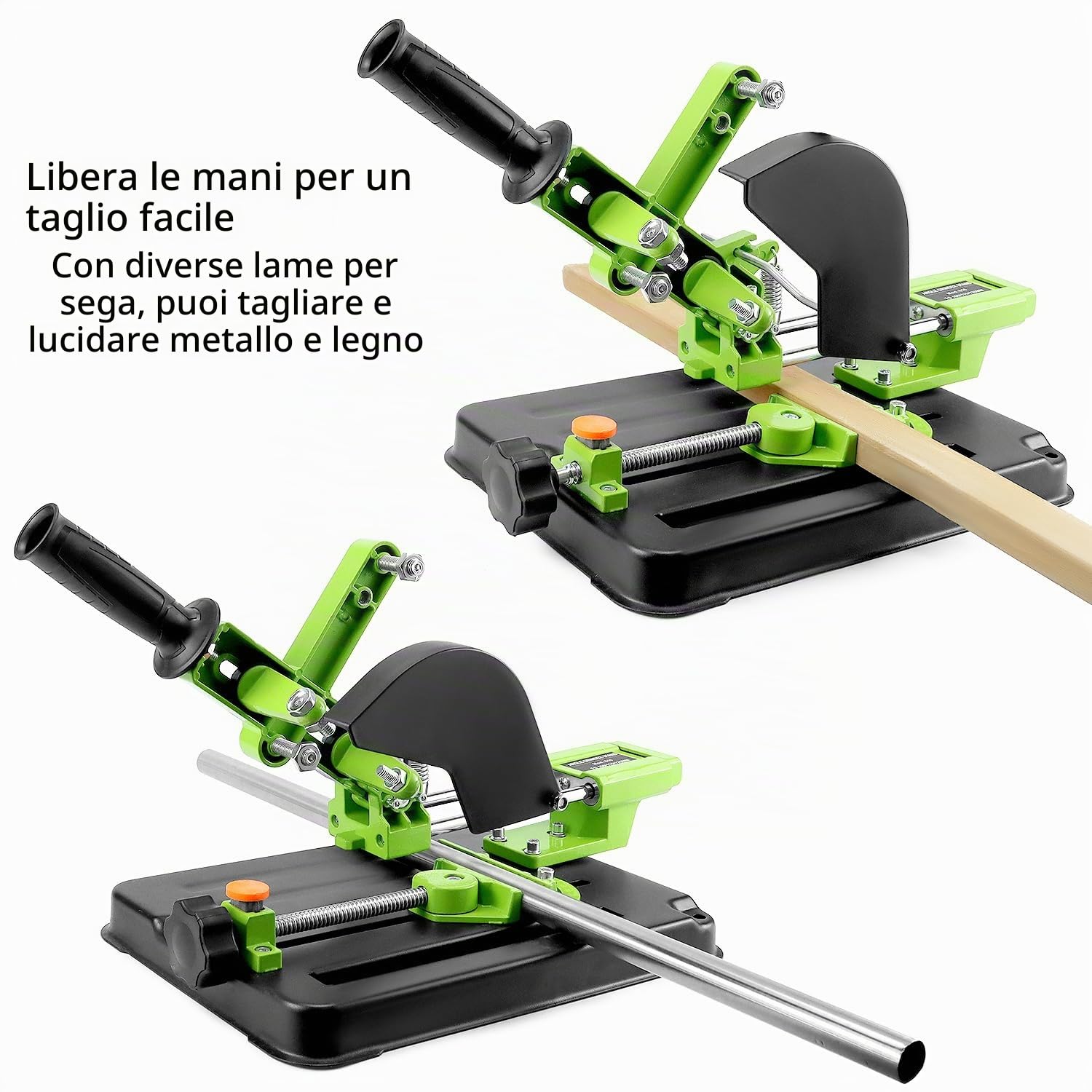 QWORK® Supporto per smerigliatrice angolare multifunzionale, per smerigliatrici angolari da 100 mm, 115 mm, 125 mm