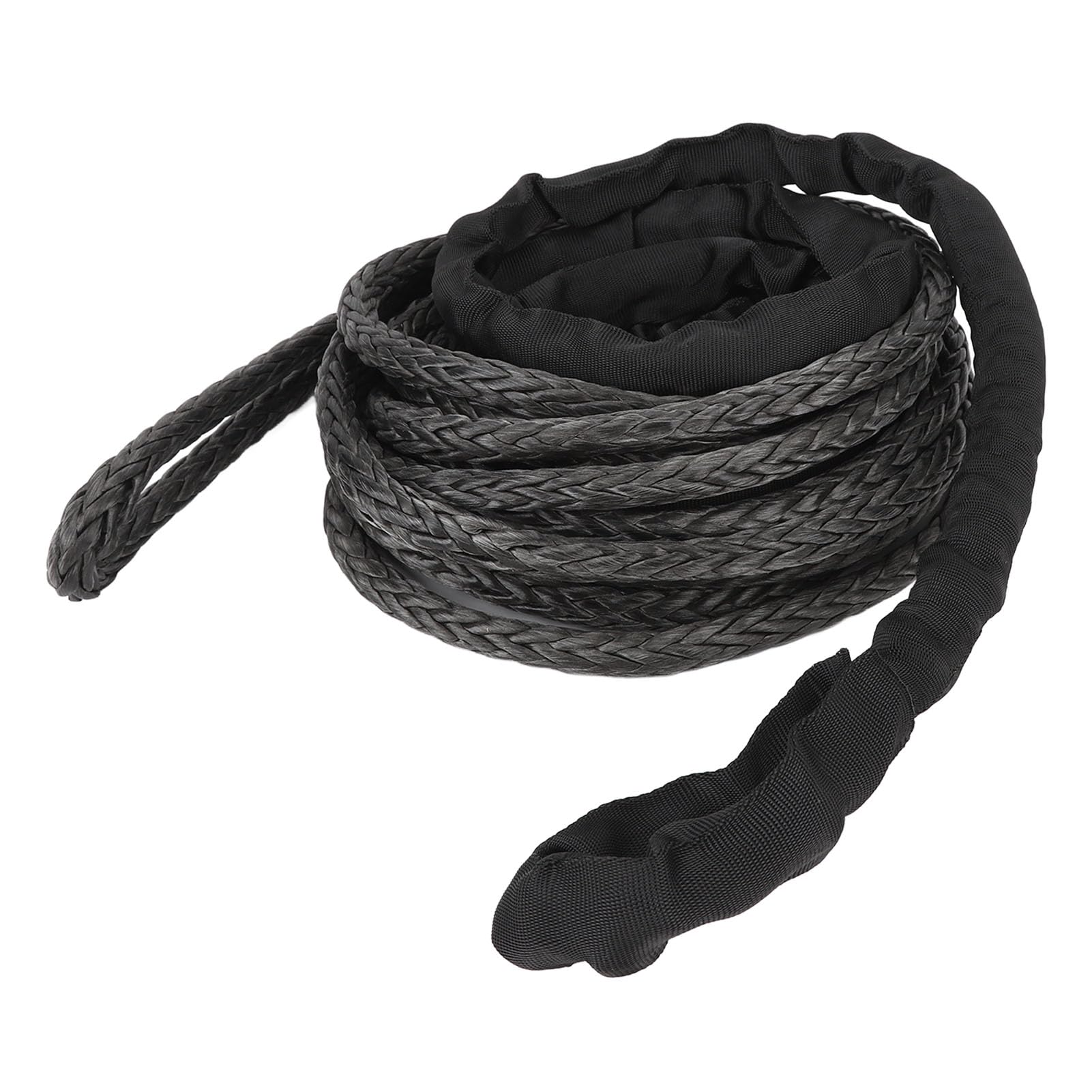 VGEBY Lina Wciągarki Syntetyczna Lina Przedłużająca wciągarkę 12 Mm 26455lbs UHMWPE do ATV UTV SUV Truck Recovery Off Road Holowanie Elastyczna Obsługa Odporność na ścieranie (9 m/29,52 stopy)