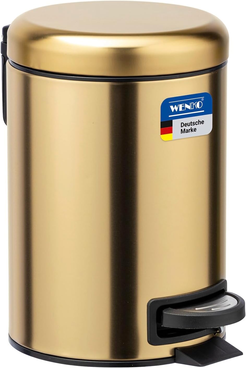 Wenko Pedal Bin Mod. Leman S/s Gold Matt 3ltr.