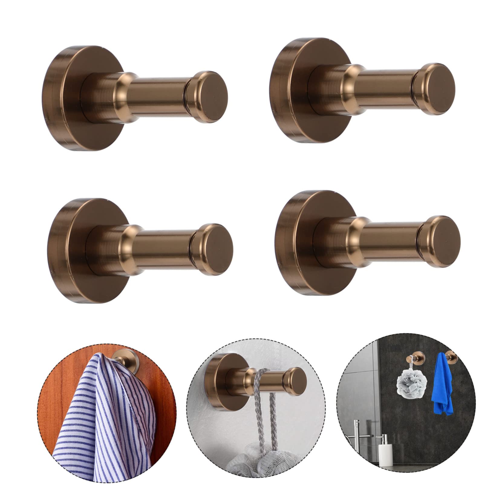 VASDEV Perchas de Gancho, Colgador de Pared para Sombrero Negro, Perchero para Ropa montado en la Pared, Clavijas para Abrigos, Gancho para Colgar en la Pared, Gancho para Colgar, colgado