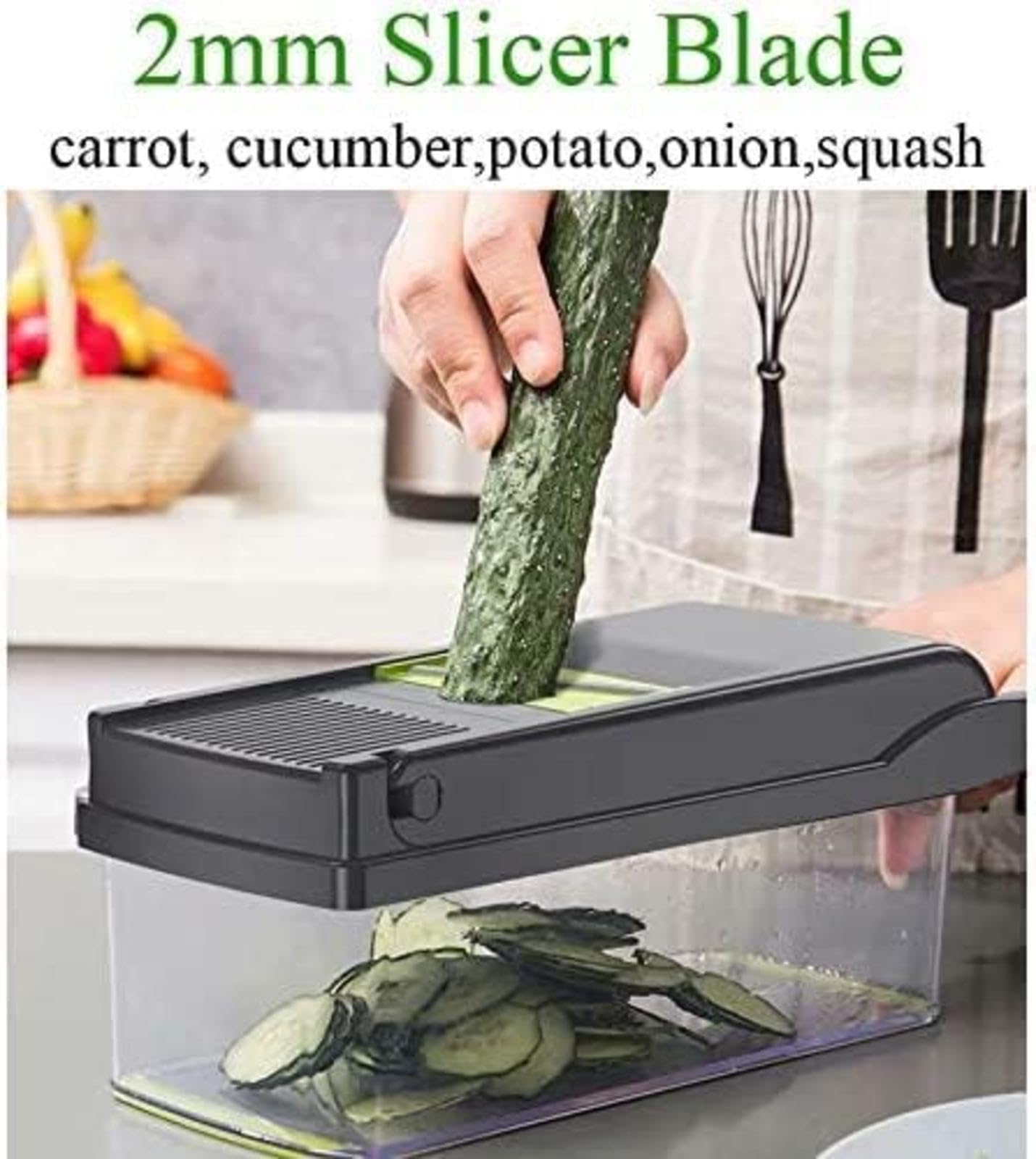 Cortador Mandolina Multifuncional, Cortador Juliana Manual Cocina El Hogar, Máquina Cortar Cubitos Frutas Verduras Manual, Ajo, Zanahoria, Patata, Fruta