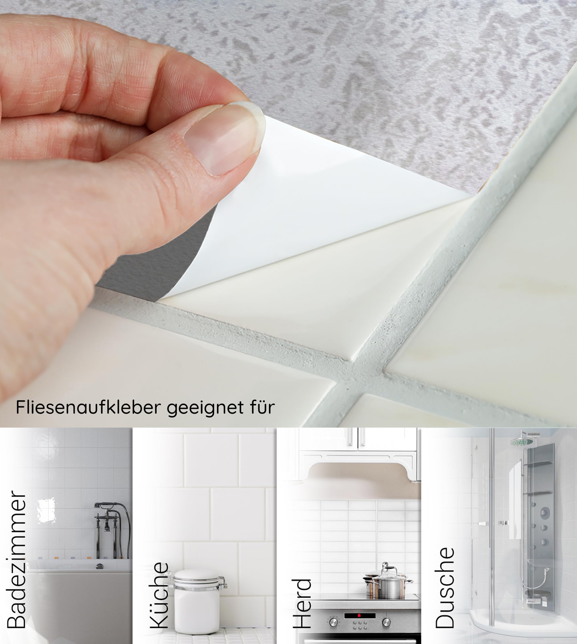 VEELIKE Mattonelle Adesive Cucina Blu Navy Rettangoli 3d Piastrelle Adesive Bagno stickers