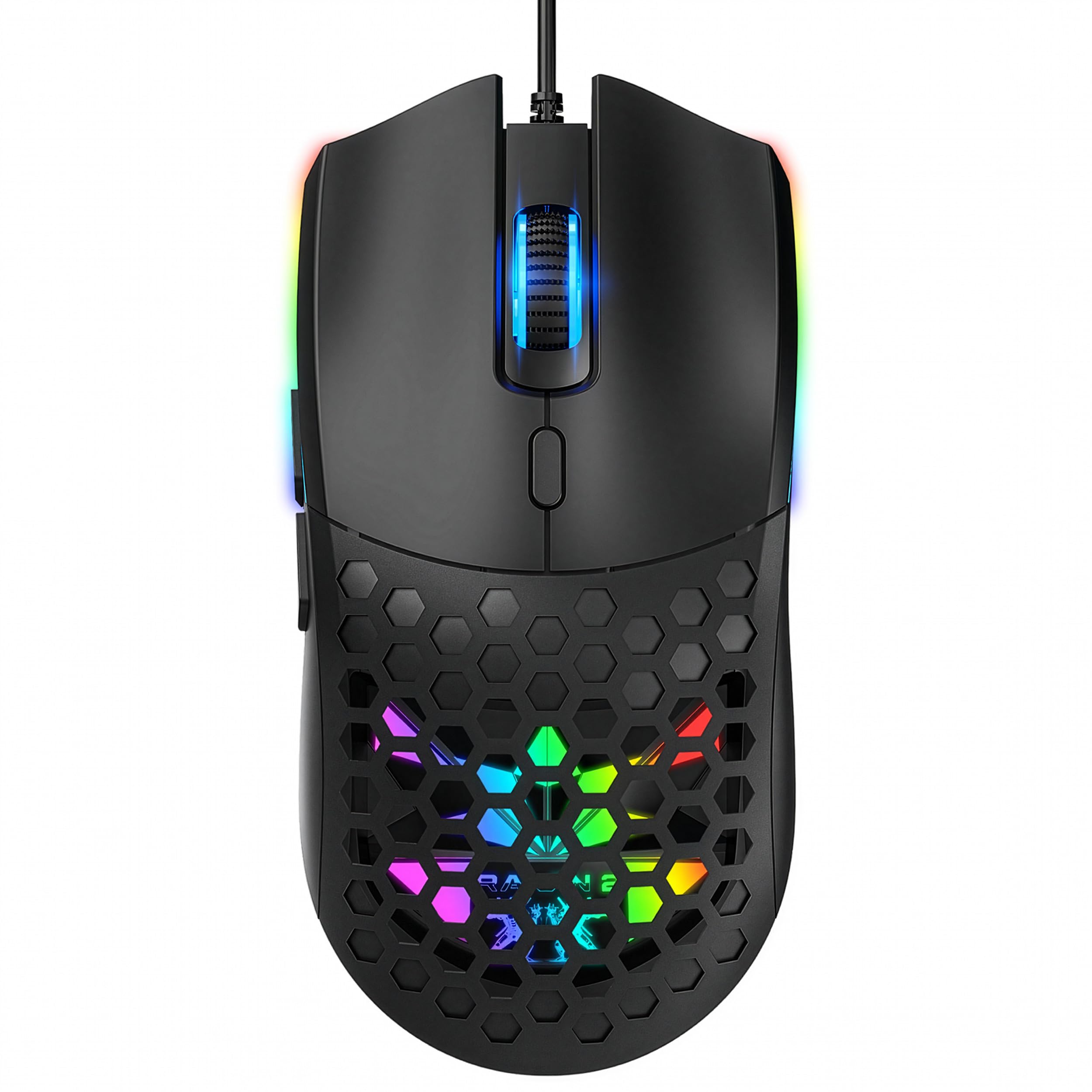 Gaming Mouse SUMVISION RAIJIN II Computer Mouse 12,800 DPI 16.8 Million Colour 30G Programmable Buttons Macro Software Ergonomic Wired Mouse For PC Laptop Apple Mac Windows 11