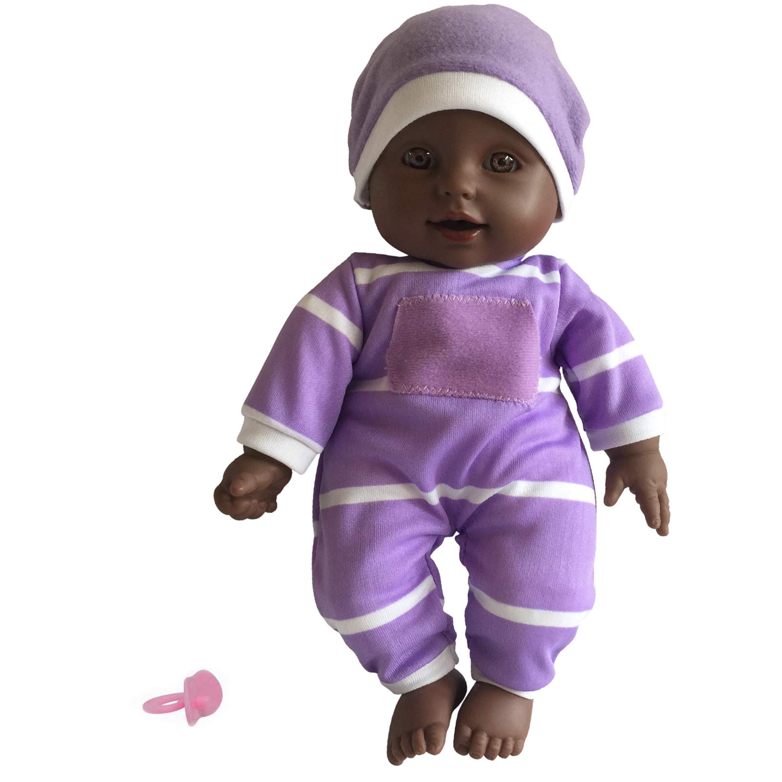 LYSB01MD1SY0C-TOYS Soft Body Doll in Gift Box 11" Baby Doll Brown
