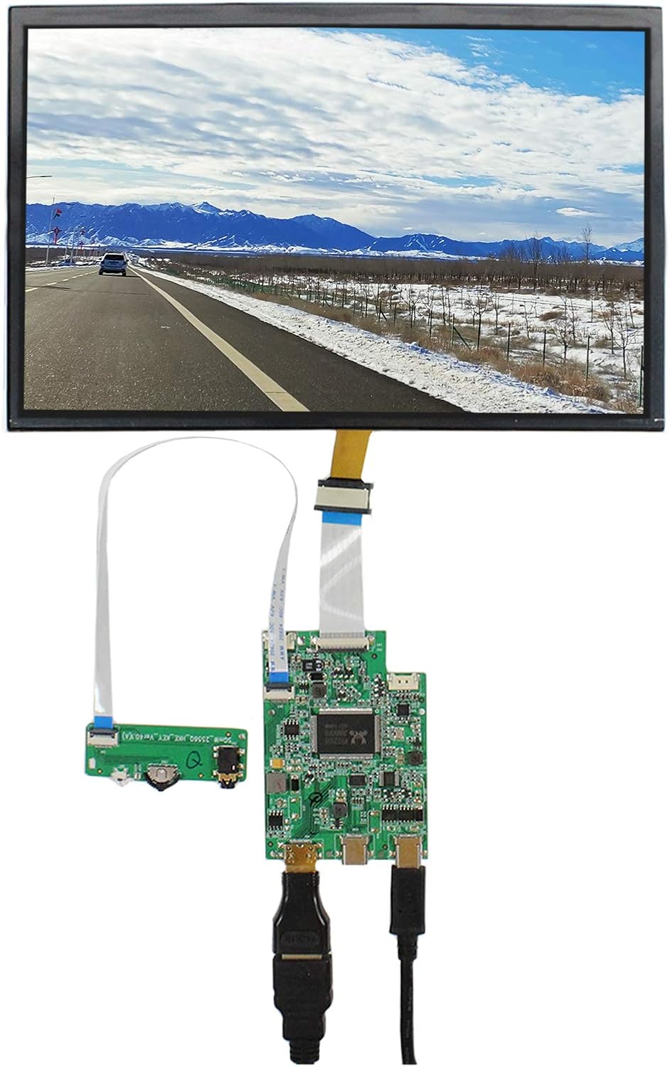 VSDISPLAY 10.1inch B101UAN01.C 1920X1200 10.1" IPS LCD Screen Work with USB-C LCD Controller Board