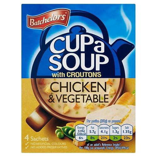 Batchelors Cup A Sopa de pollo y verduras - 3.88 oz - Paquete de 2 (3.88 oz x 2)