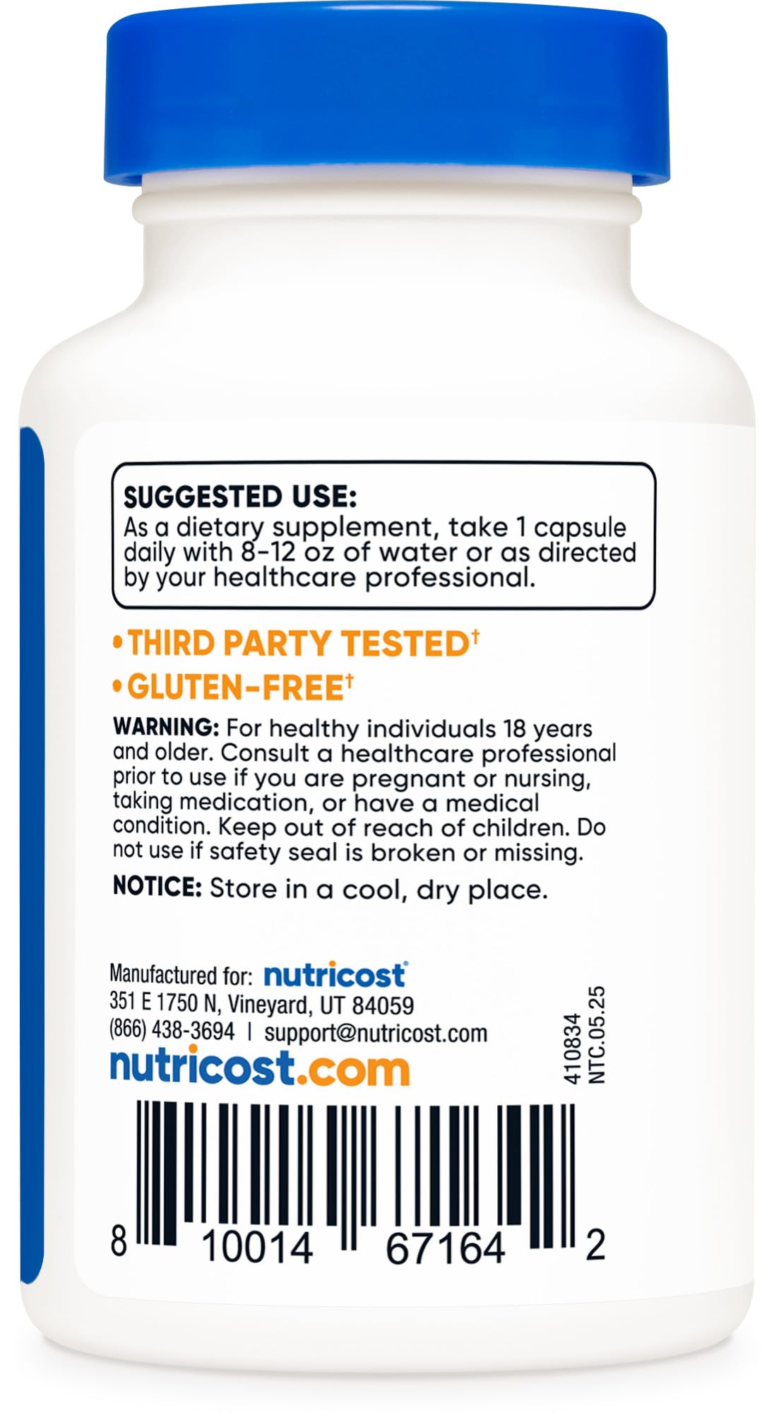 Nutricost CoQ10 100mg, 60 Vegetarian Capsules, 60 Servings - Coenzyme Q10 — Amazon image 4