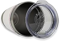 Vista 2 de LaserGram 20oz Vacuum Insulated Tumbler Mug, Bodybuilder, Personalized Engraving Included (Faux Leather, Baseball Style)