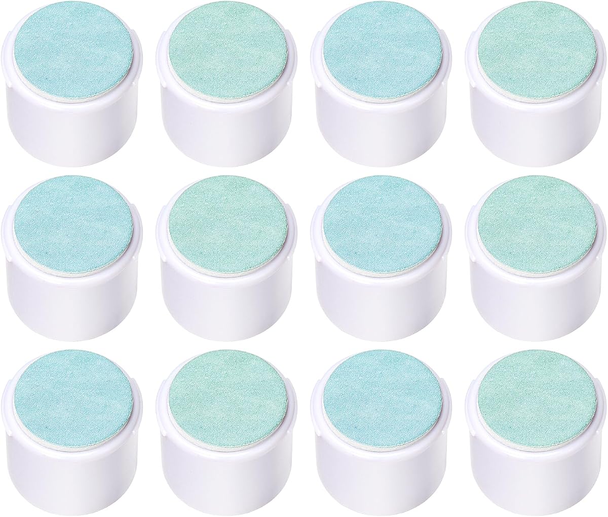 Electric Nail Trimmer Replacement Pads, 12 Packs Baby Nail File Grinding Heads Compatible with Frida Baby Nail File (Green: 6-12M; Blue: 12+M Babies)