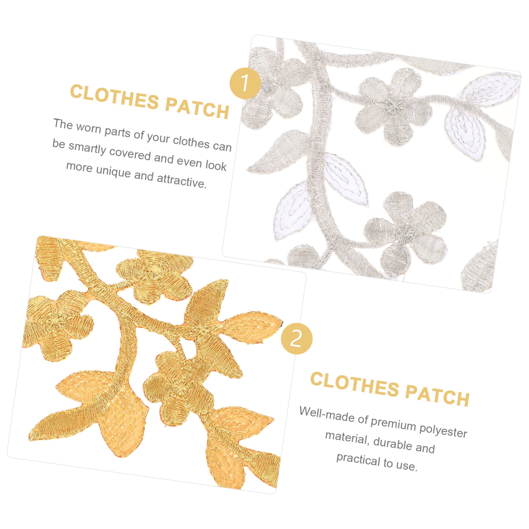 GALPADA 10stücke Rattan Applikations-patches Zum Aufnähen Bestickte Stoffaufnäher Für Kleidung Zur Dekoration Und Reparatur Von Jeans Shirts Und Accessoires