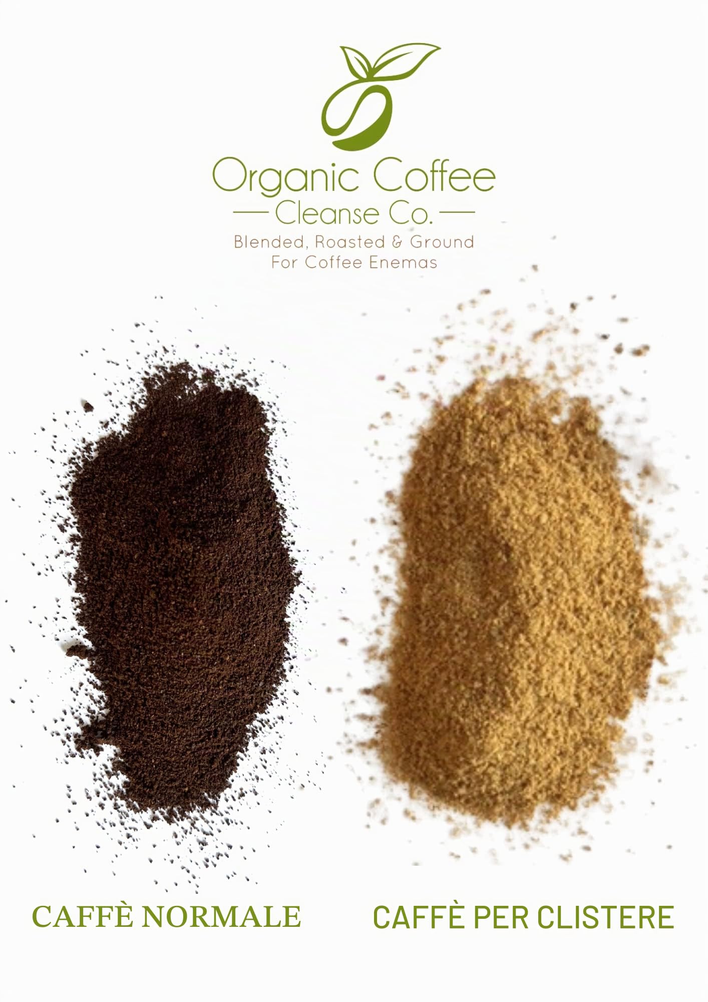 Enema Coffee 1kg, Clistere di caffè, miscelato, 100% robusta e 100% biologico, Caffè Macinato