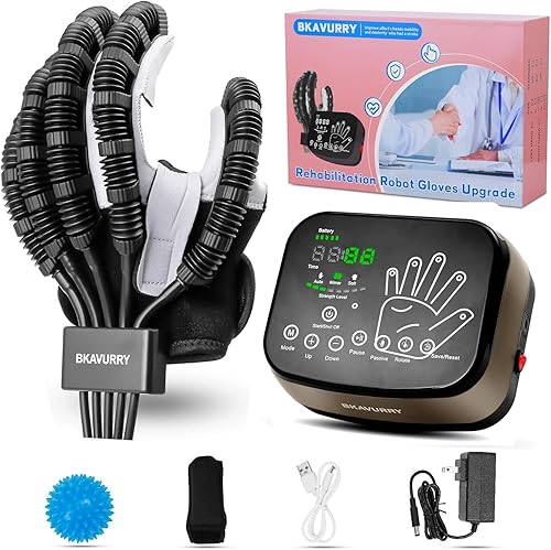 Guantes de robot de rehabilitación para mano derecha, equipo robótico de terapia de dedo de recuperación de hemiplejia para accidente