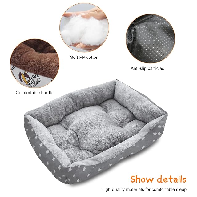 Foto 4 de 7 de PETCUTE Cama para Mascotas,Cama Perros Cojín Perros,Ortopédica Cama para Perros de Espuma Viscoelástica…