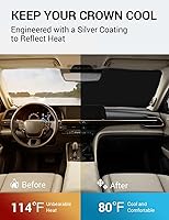 Vista 400 de Proadsy Parasol para parabrisas actualizado 2026, ajuste personalizado, Lexus NX 2022-2025 2026, 4 capas, plegable, protector de parasol frontal que