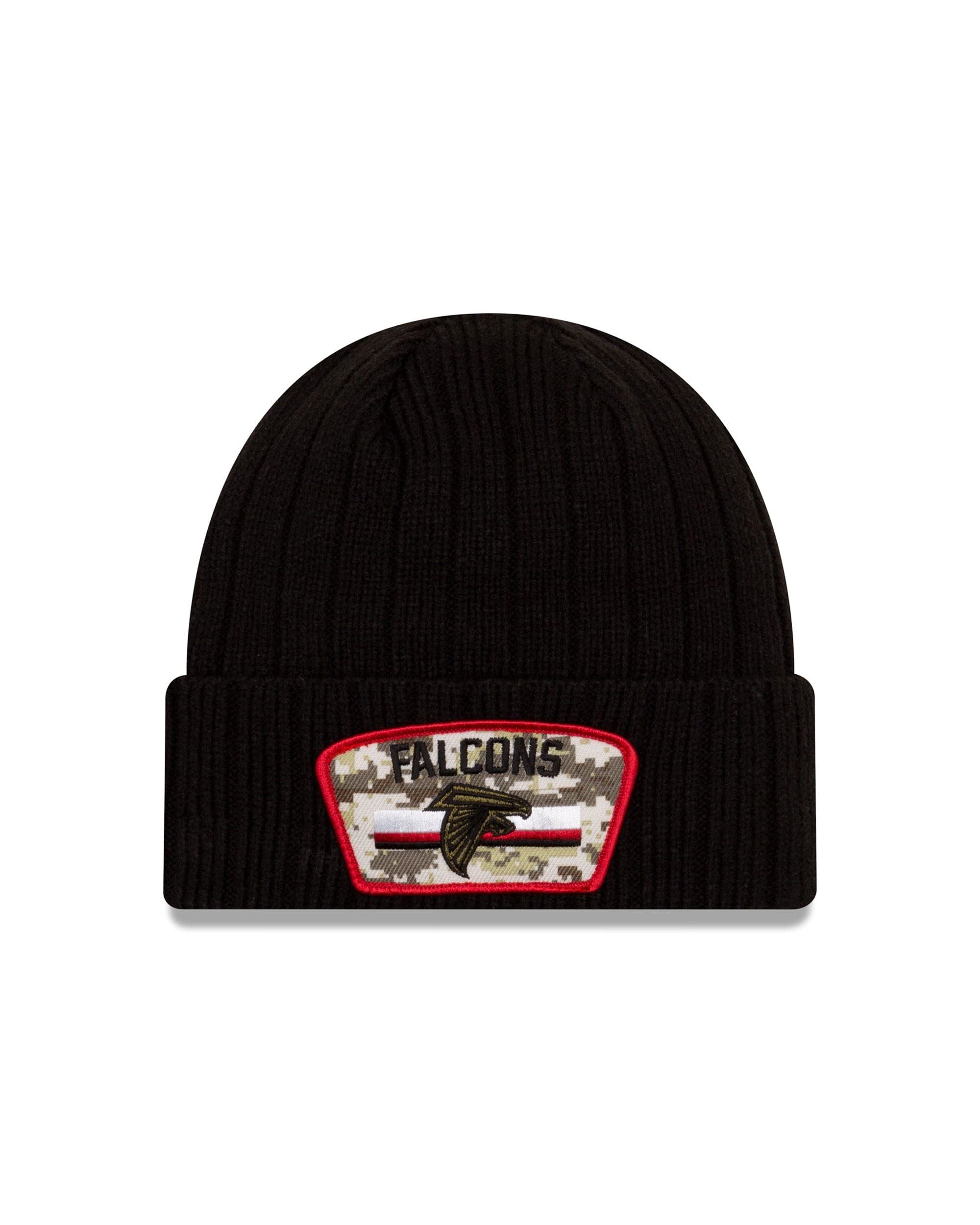 New Era Men's Atlanta Falcons Nfl Salute To Service 9Fifty Winter Hat American Football Black