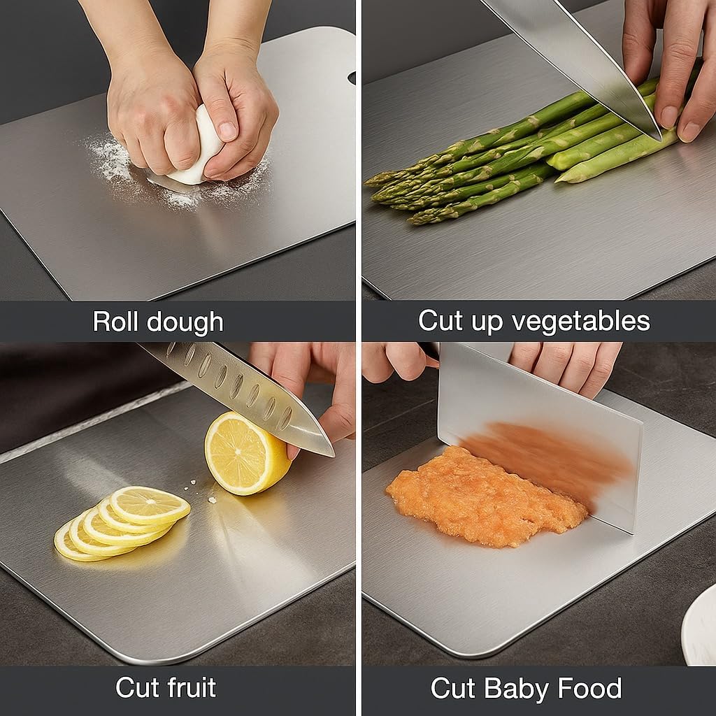 Stainless Steel Chopping Board - Large & Durable -9 Stainless Steel Chopping Board - Large & Durable -9