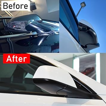 Jaronx for Tesla Model Y Mirror Bottom Cover 2018-2025 Right Side | Rearview Passenger Side Mirror Lower Base Trim Base Cover Replacement For Tesla Model Y Accessories (Right)
