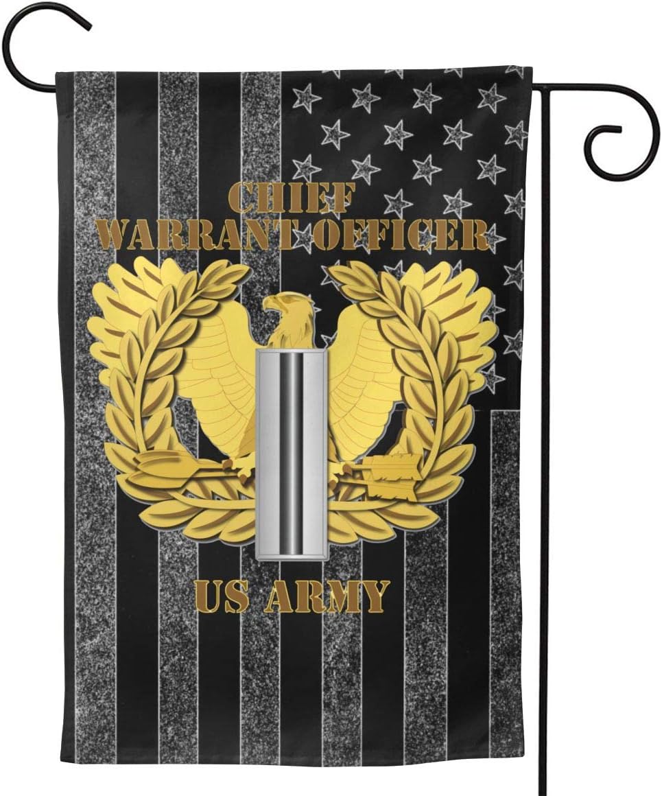 Army Emblem Warrant Officer CW5 Yard Garden Flag