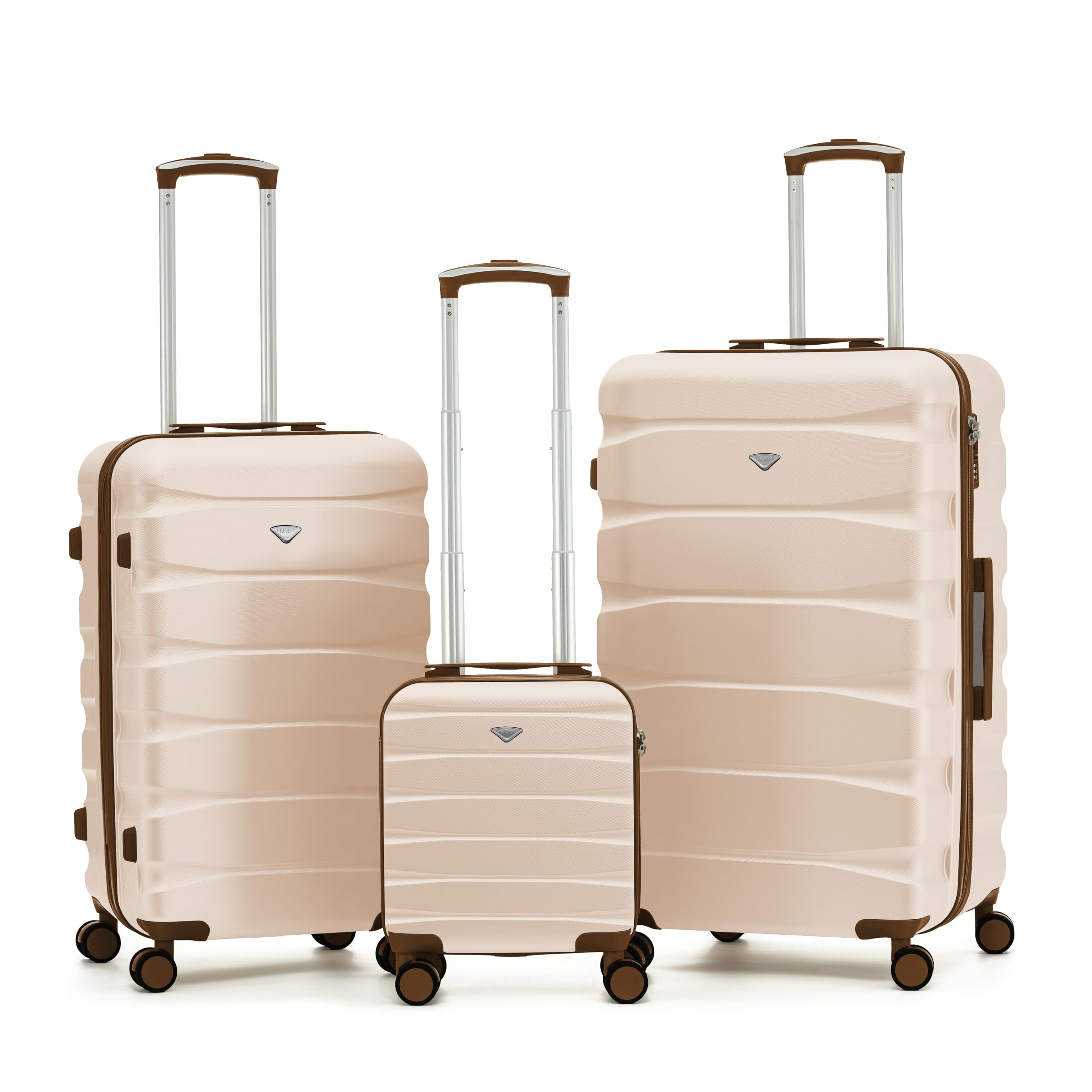 Flight Knight Lightweight 4 Wheel ABS Hard Case Medium Suitcase Approved for Over 100 Airlines Including easyJet, British Airways, Ryanair, Jet2, Emirates & Many More - Check-in Medium Size 25" — view 169