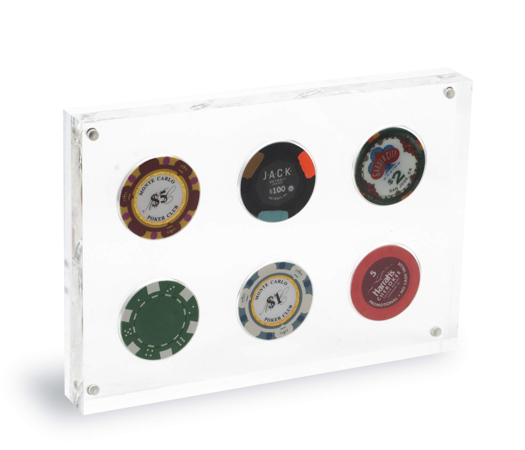 Acrylic Poker Chip Display Stand