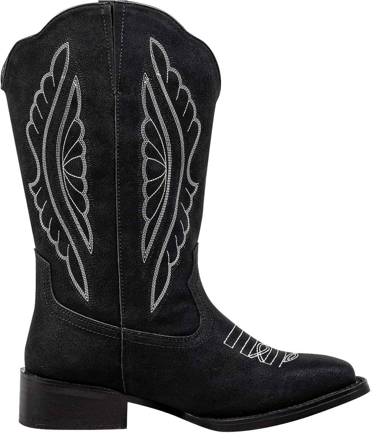 SheSole Extra Wide Calf Boots for Women - Classic Stitch Cowboy Boots with Hidden Stretch Panel & Removable Cushion - Comfortable Wider Shaft Western Boots for Fuller Figures - Image 5