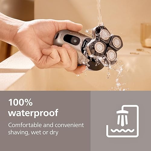 Miniatura 8 de Philips Norelco Head Shaver Pro 9000 Series - Afeitadora de calavera para hombres y mujeres, cabezal flexible de 360 y cuchillas ComfortCut para un