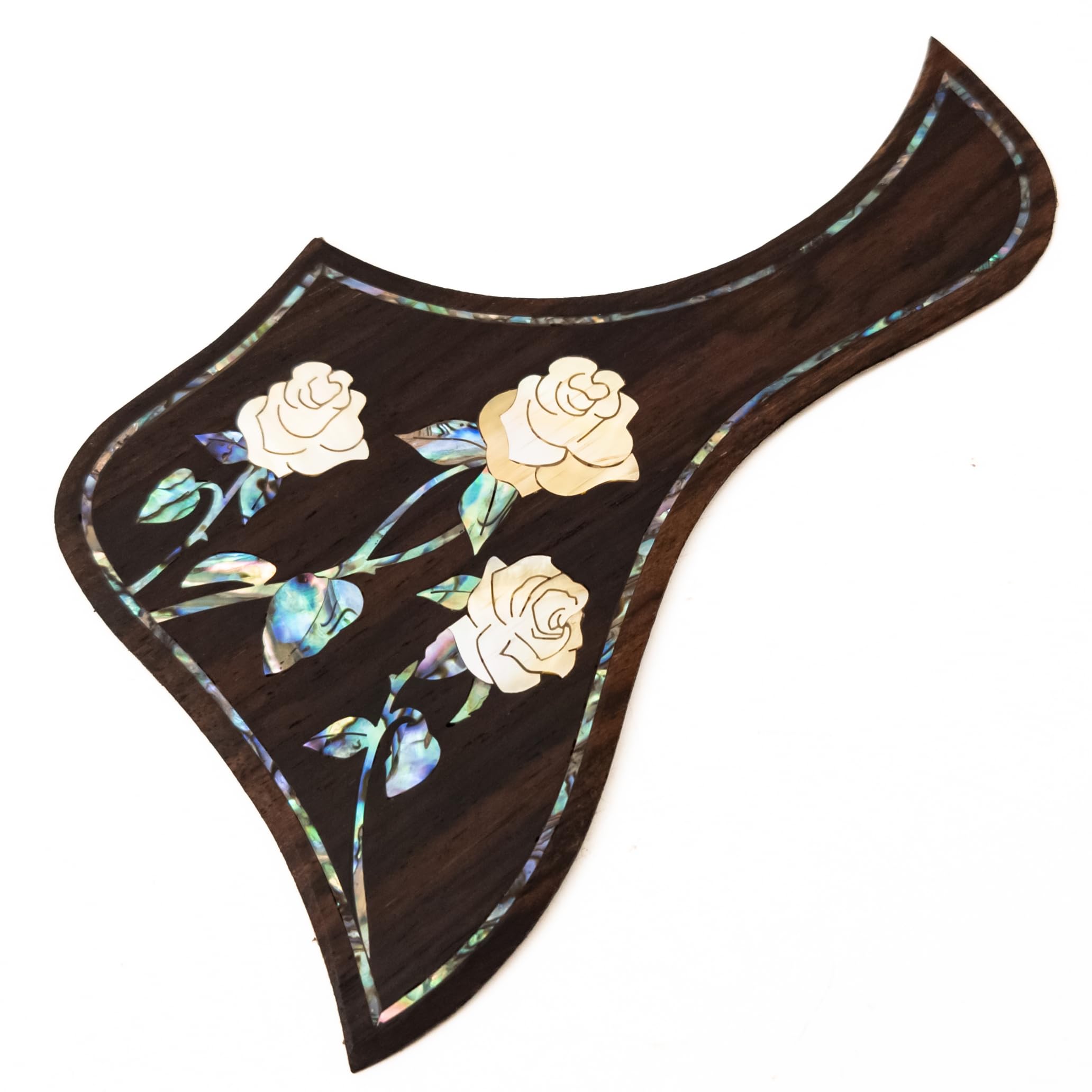 Wysokiej jakości pickguard do gitary akustycznej z palisandru – do gitary Taylor z wkładką z prawdziwej muszli Abalone, samoprzylepny z podkładem 3M, 27 unikalnych wzorów i wielu rozmiarów (SN10)