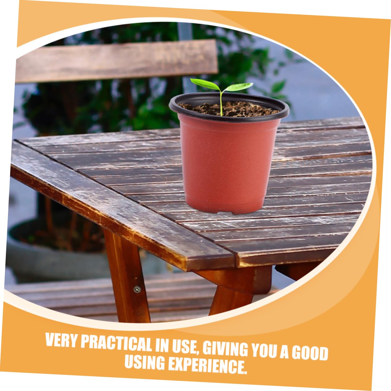 Gatuida 120 Pots pour Semis avec Drainage, Pots de Fleurs Plastique Légers pour Plantes Succulentes et Extérieur