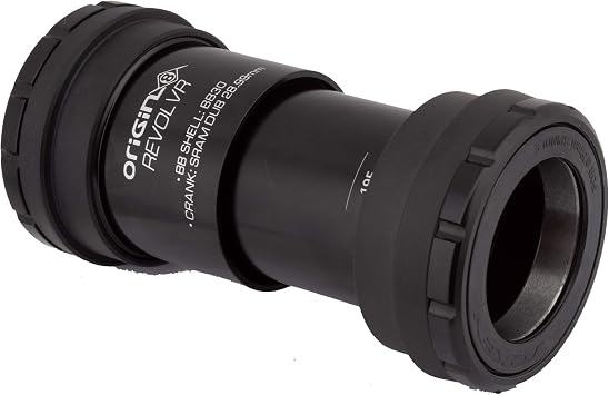 Origin8 Revolvr BB30 Outboard Thread-Together Bottom Bracket, 68/73mm x 42mm, Black