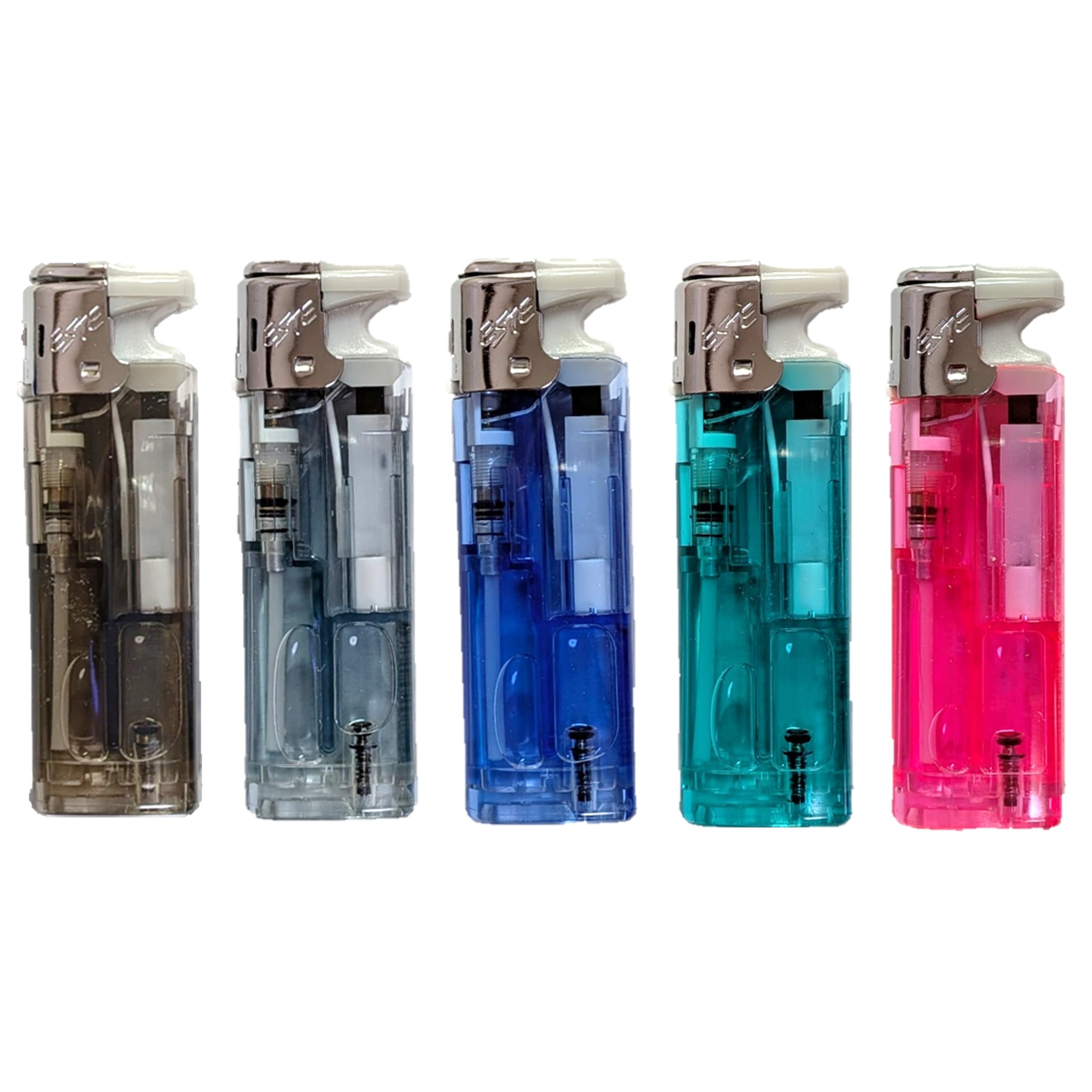 ガスライター Amazon.co.jp: 【5色セット】ターボライター TJ-88 ガス詰替可タイプ