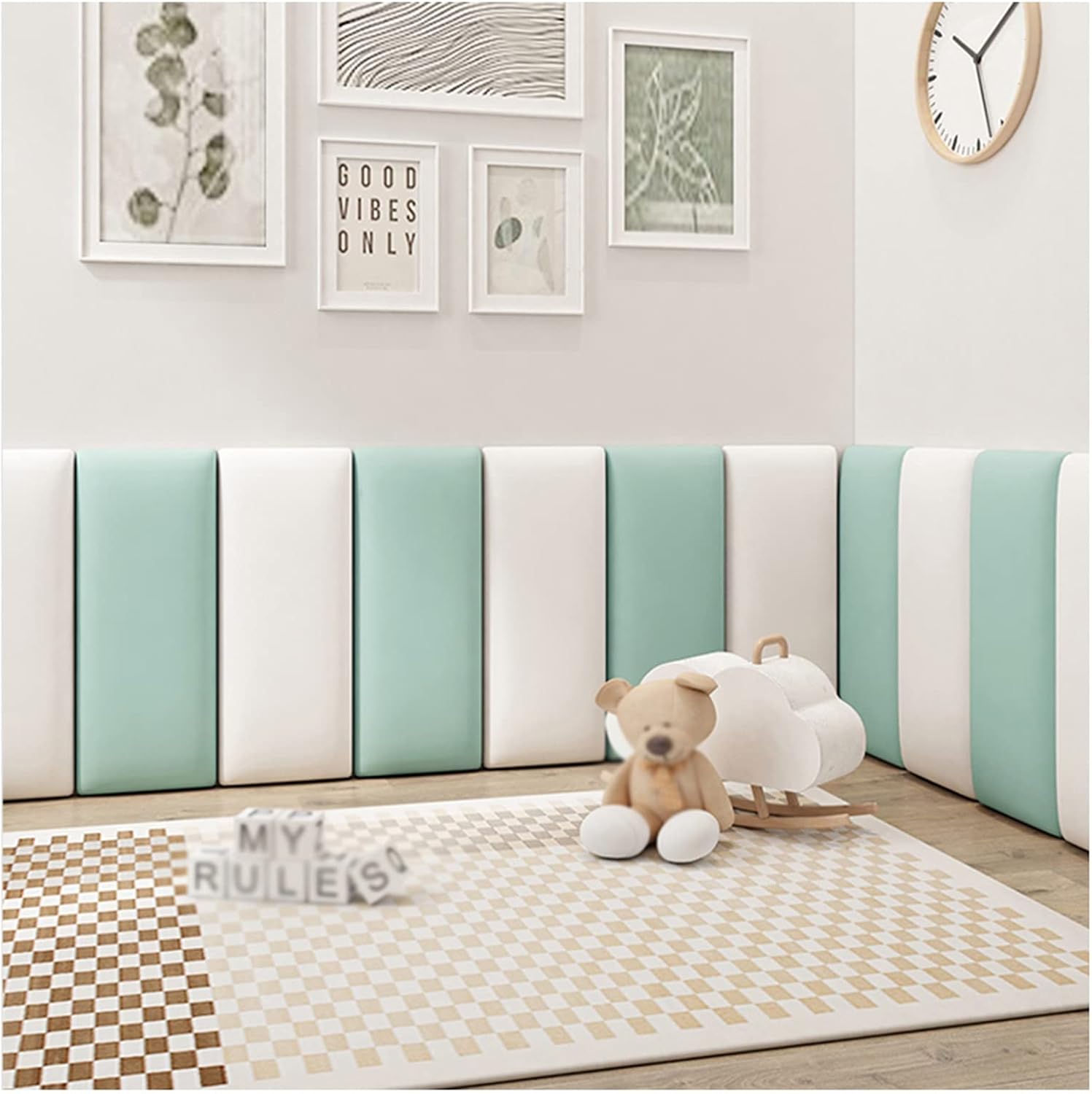 WUGCHDA 3D AntiCollision Wall Padding, Peel and Stick