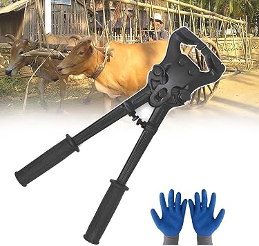 smafoseedding Goat Hoof Cutting Scissors Nail Clipper, Horseshoe Tongs, Cow Hoof Tongs, With A Pair Of Gloves, Suitable For Hoof Care Of Horses/Cow/Sheep/Goats, Saves Time And Effort