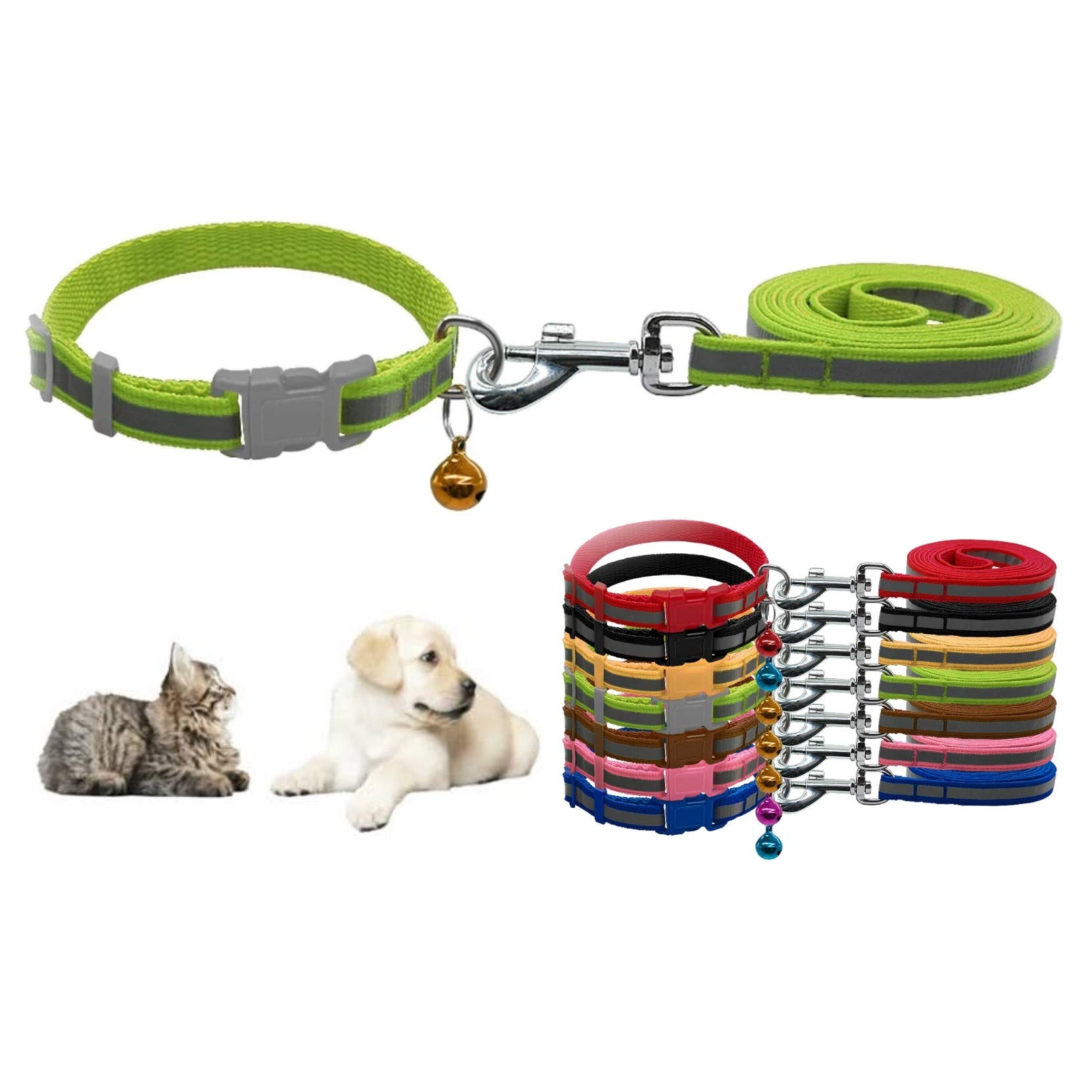 Petlicious & More Reflective Safety Nylon Pets 3/8" Collar Breakaway for Cat Dog Puppy Kitten with Bells - Parrot (B07LCV3FW7) Amazon Price History, Amazon Price Tracker
