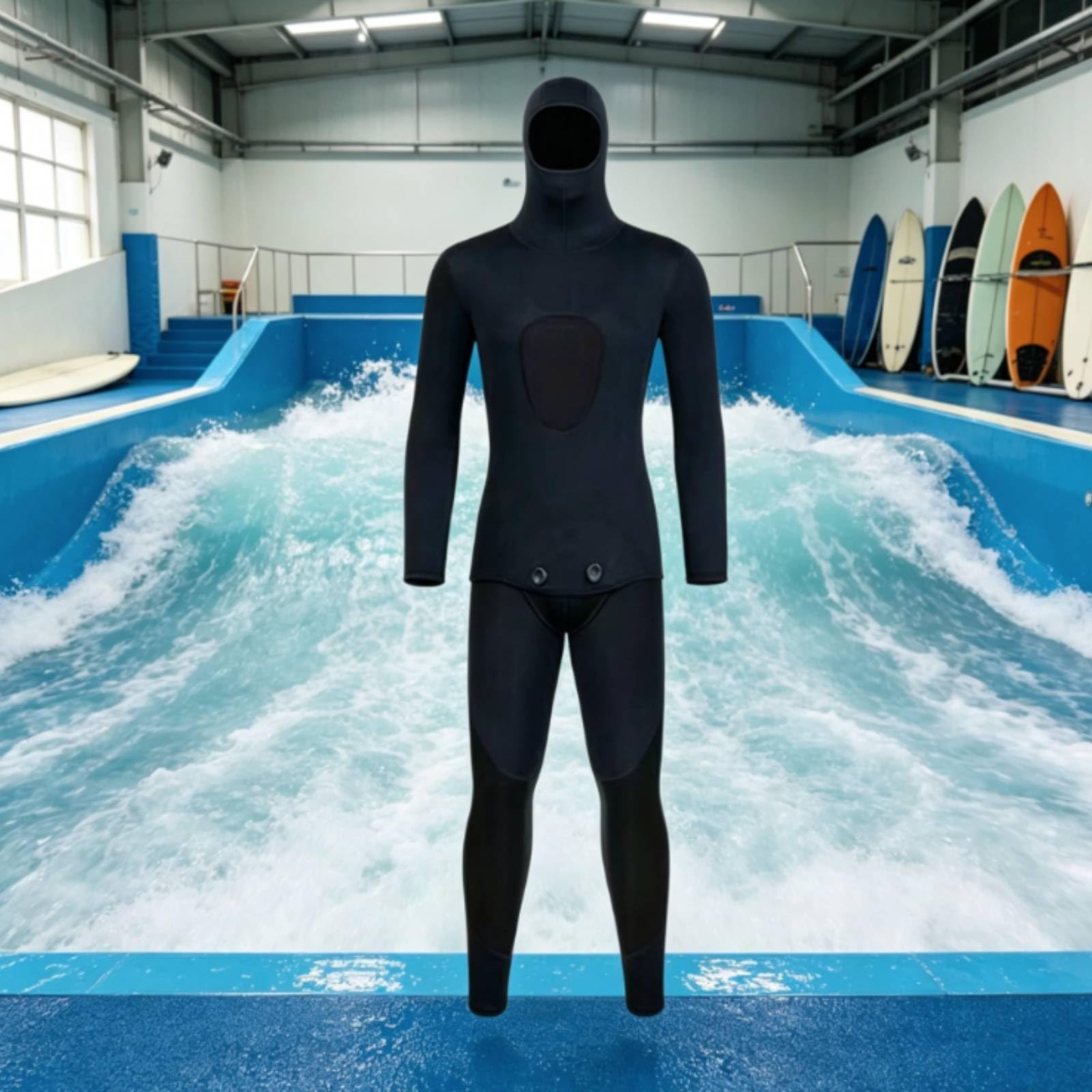 Muta Due Pezzi Anti-Freddo Tuta Termica da Surf Protezione Abbigliamento Sportivo Acquatico per Snorkeling