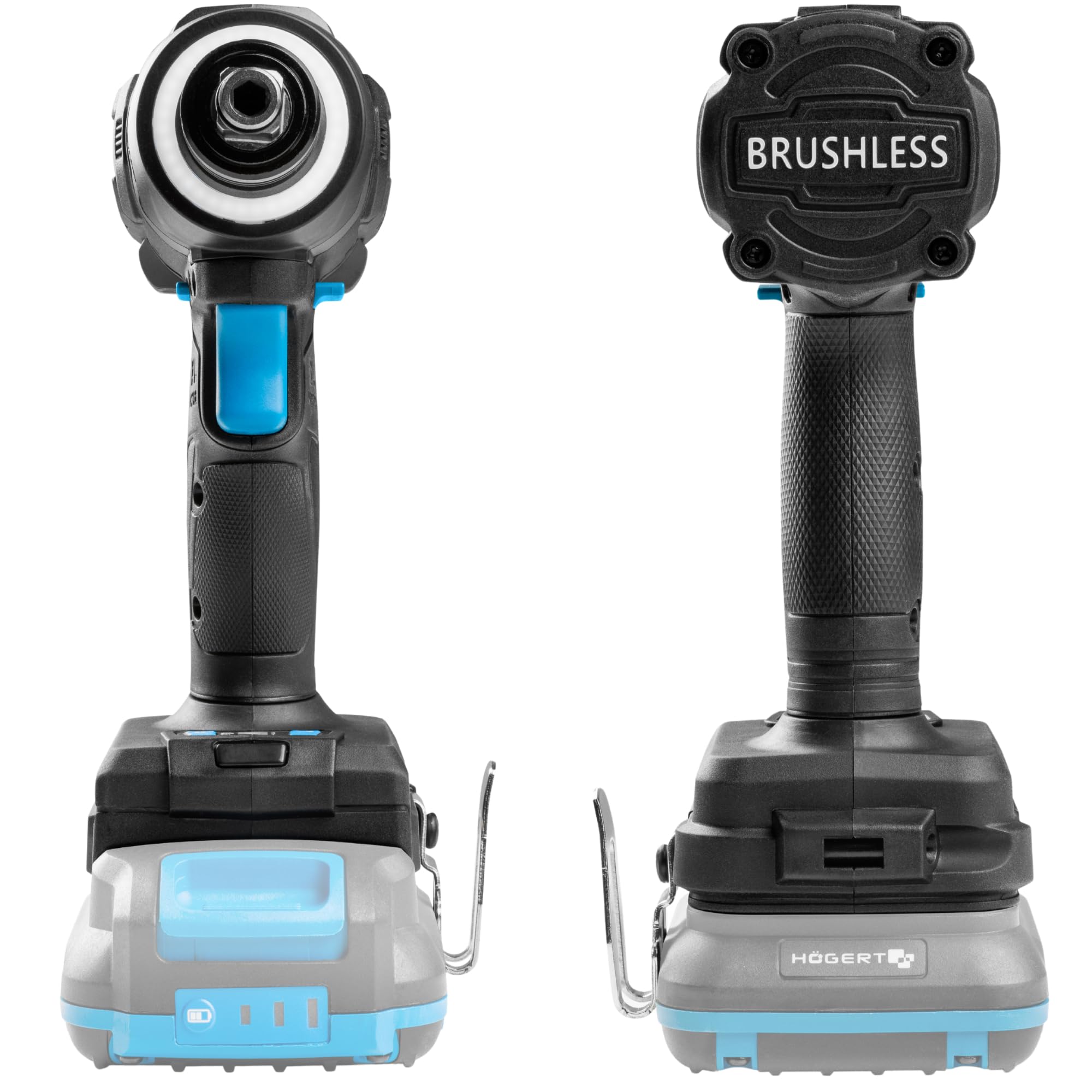 HÖGERT TECHNIK Akumulatorowa wkrętarka udarowa 18 V, 230 Nm, bezszczotkowy wkrętarka udarowa 2 w 1, 1/4 HEX 1/2
