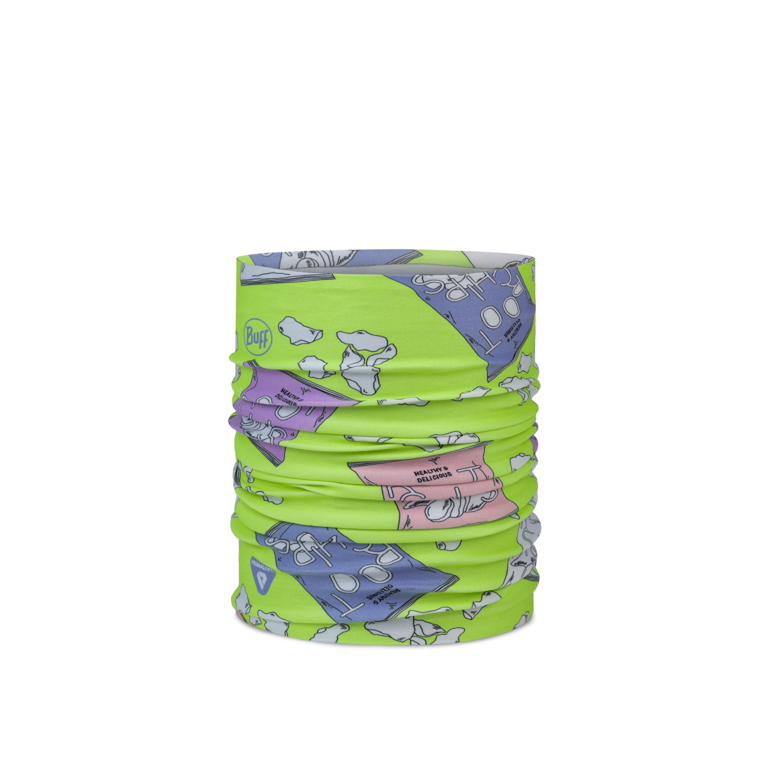Buff®| Thermonet Neckwarmer Youth, Warm, Comfortable, Recycled Materials, Lightweight, Breathable, Thermal Insulation, Snow, One Size, Yellow